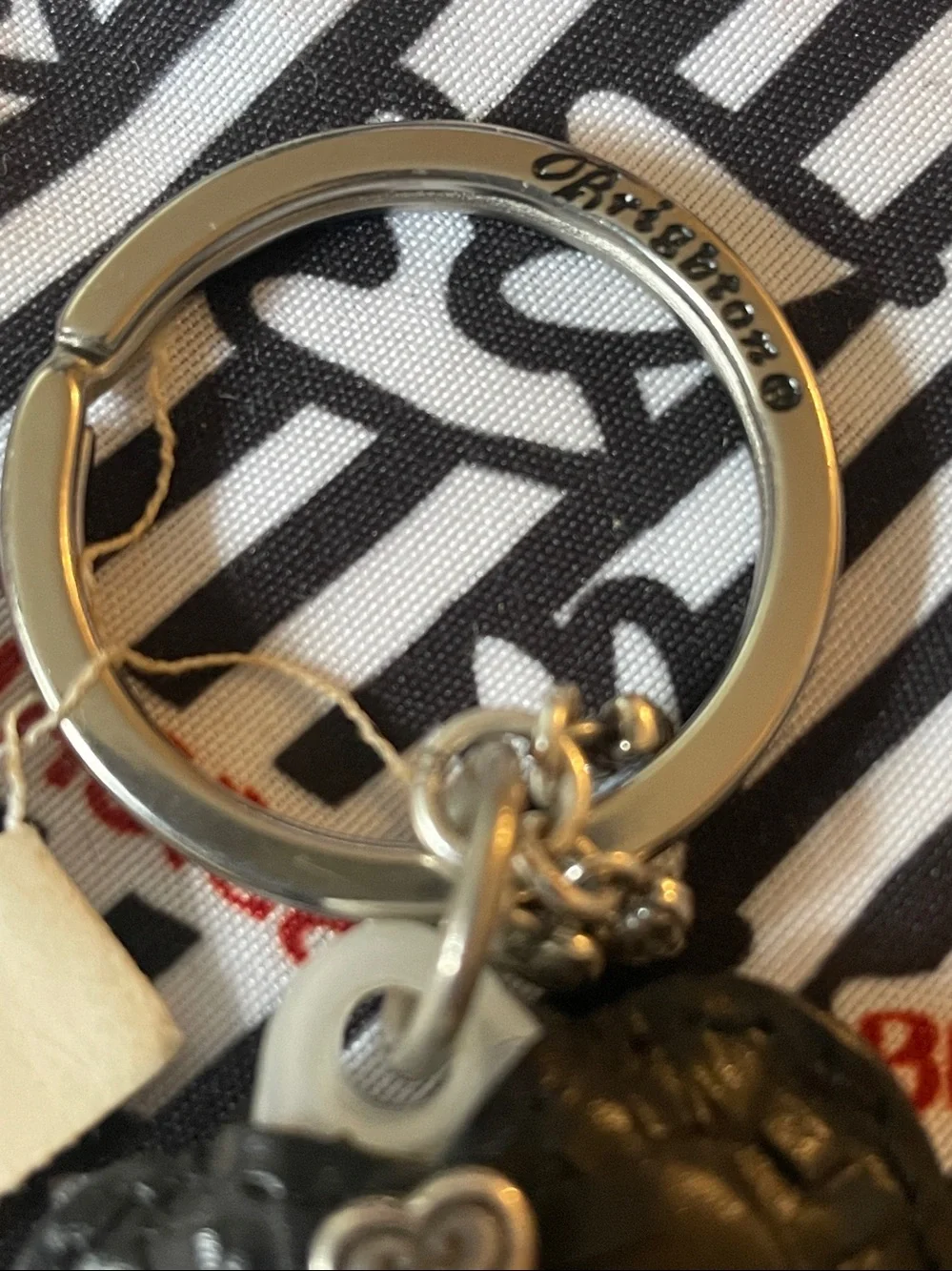 Brighton Vintage Hearts Light Keyring